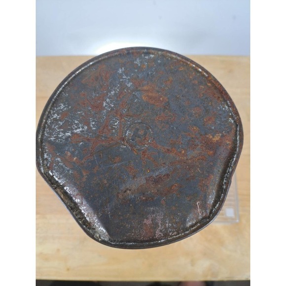 Vintage 50s Shedd's Peanut Butter tin bucket Detroit MI 5lb 6.25 / 6 in - Picture 8 of 8